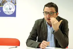  ??  ?? Determinat­o Maurizio Fugatti, consiglier­e provincial­e della Lega