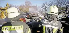  ?? BILD: AFDRE AAF ELTEF/261 FEWS ?? Um 12.30 Uhr war der Brand gelöscht.