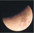  ??  ?? Andy Clark’s image of the lunar eclipse over Ashford