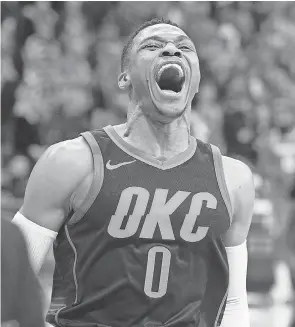  ?? MARK D. SMITH/USA TODAY SPORTS ?? Guard Russell Westbrook and the Thunder have won eight of their last 10 games.