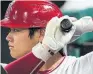  ?? ?? Angels’ Shohei Ohtani