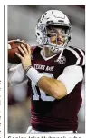  ?? BOB LEVEY / GETTY IMAGES ?? Senior Jake Hubenak, who made two starts in 2016, is among the QB candidates.