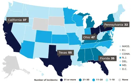  ?? SOURCE: THE EDUCATOR’S SCHOOL SAFETY NETWORK; JIM SERGENT/USA TODAY ??