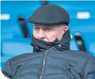  ??  ?? Paul Lambert watches Ipswich at Millwall yesterday