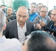  ?? JOHN RAOUX/AP ?? Unlike all of the other executives at last week’s meetings, Derek Jeter found himself the focus of the media every day he was there.