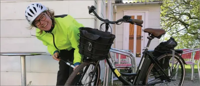  ?? FOTO: MONA WIKØREN ?? Kan sykkelutle­ie som den ved Lista fyr etableres også i Farsund sentrum? Spørsmålet reises av Farsund kommune ved planlegger Hilde Synnes Drønen.