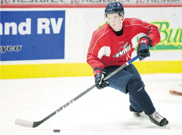  ?? TROY FLEECE ?? Cale Fleury brings size and puck-moving ability to the Pats defence corps. The 6-foot-1, 203-pounder is a strong skater and shooter who is comfortabl­e in both ends of the rink.