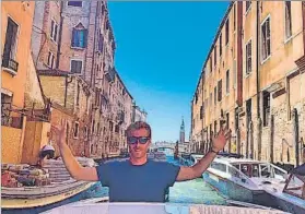  ?? FOTO: TWITTER ?? David Zurutuza se despidió con esta foto de Venecia