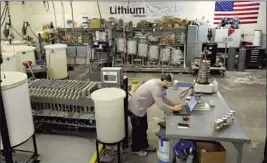  ??  ?? LITHIUM Americas Corp. in Reno created a way to extract lithium from clay.