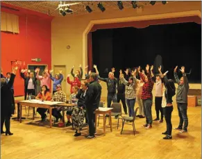  ?? Pic: ?? Rehearsals for ‘The Addams Family’. Benny Morgan.