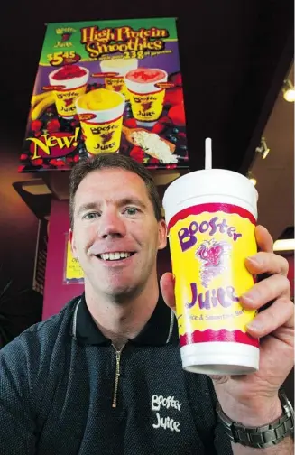  ?? Postmedia News/Files ?? Booster Juice president and chief executive Dale Wishewan is the winner of the 2013 Prairies EY Entreprene­ur Of The Year Award.