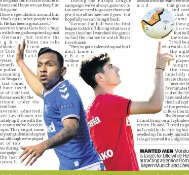  ??  ?? WANTED MEN Morelos (left) is target for Lille while Havertz is attracting attention from both Bayern Munich and Chelsea