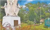  ?? COURTESY OF MADISON COUNTY CHAMBER OF COMMERCE ?? Four Freedoms Park features the Four Freedoms Monument, commission­ed by President Franklin D. Roosevelt and dedicated World War II hero Captain Colin P. Kelly Jr.