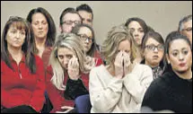  ?? REUTERS ?? Victims and others during a hearing of USA gymnastics.