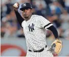  ?? ADAM HUNGER, USA TODAY SPORTS ?? Yankees shortstop Didi Gregorius hit two home runs in Game 5 vs. the Indians.