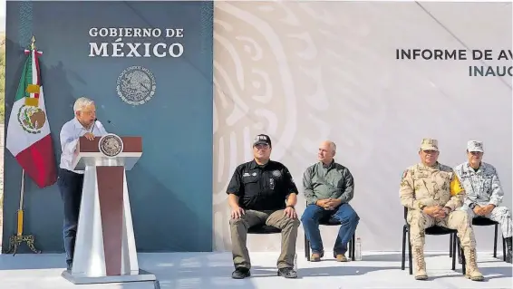  ?? / EL HERALDO DE JUÁREZ ?? Visita del presidente Andrés Manuel López Obrador y la reunión privada que tuvieron con la familia Lebaron.