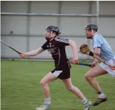  ??  ?? Sligo U17 hurlers took on Galway Tribesmen.