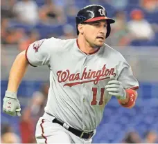  ?? STEVE MITCHELL, USA TODAY SPORTS ?? Nationals first baseman Ryan Zimmerman filed his defamation lawsuit against Al Jazeera America on Tuesday.