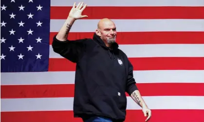  ?? Photograph: Quinn Glabicki/Reuters ?? John Fetterman has said he has ‘negative fashion sense’.