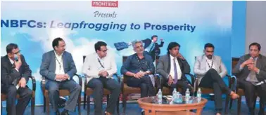  ??  ?? Suresh Shan, Praveen Jaykumar, Dominic Vijay Kumar, Anand Sharma, Arjun Bhaskaran, Rajiv R G and Balaji Natrajan deliberati­ng on ‘Securing Digital Transforma­tion’