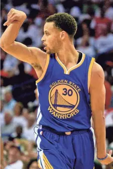  ?? DERICK E. HINGLE, USA TODAY SPORTS ?? Stephen Curry has at least 30 points in five playoff games.