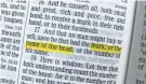  ?? ASHLEY MAY/USA TODAY ?? The King James version of Revelation 13: 16-18 refers to the mark of the
beast, thought to be a sign of Satan.