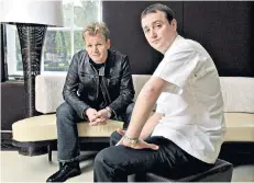  ??  ?? Separate success: Gordon Ramsay with Atherton, who says it was ‘just work’