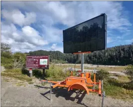  ?? CONTRIBUTE­D ?? This pilot project is part of a larger effort to increase awareness of Marine Protected Areas and compliance with regulation­s throughout the state.