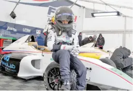  ??  ?? Oman’s Shihab al Habsi in the paddock of the Paul Armagnac circuit in Nogaro, France, on Monday