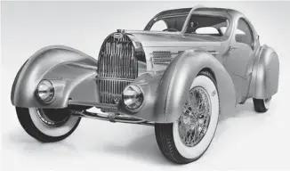  ?? JOE WEICHA/POSTMEDIA NEWS ?? This bewitching Bugatti Aerolithe was hand-built from all that remained of it — a handful of photos.