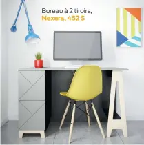  ?? ?? Bureau à 2 tiroirs,
Nexera, 452 $