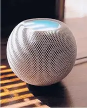  ?? HANDOUT/CNET ?? Apple HomePod Mini is a very compact Wi-Fi speaker and plays bigger than you’d expect for its small size.