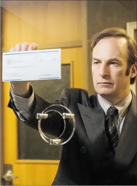  ?? — AMC ?? Bob Odenkirk stars as Saul Goodman in Better Call Saul, which debuts in February. Goodman was one of Breaking Bad’s most entertaini­ng — and ethically challenged — characters.