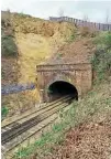  ?? NETWORK RAIL ?? NR engineers have discovered a 14th-century cave during work to repair a landslip above St Catherine’s Tunnel, south of Guildford station.