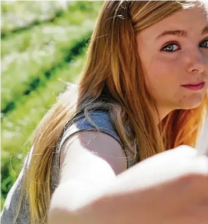  ??  ?? Elsie Fisher as earned critical acclaim on the art house circuit for her role as Kayla in “Eighth Grade,” which opens to wide release on Friday.