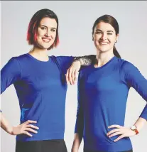  ??  ?? Lauren (left) and Joanne Lavoie are representi­ng Saskatchew­an in the latest season of The Amazing Race Canada.