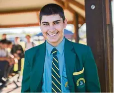  ?? PHOTO: CONTRIBUTE­D ?? FUTURE: St Brendan’s College boarder Steele Howard, from Tambo, is looking foward to a career in constructi­on after excelling in VET subjects.