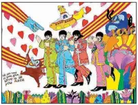  ??  ?? Ron Campbell, who worked on the animation of The Beatles cartoon series and the film Yellow Submarine, will show and sell his work at Stephano’s Fine Art in Little Rock.