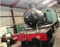  ??  ?? Just £20,000 is now needed to facilitate the restoratio­n of GWR 2-6-2T No. 5532, the 124th locomotive to be bought from Barry scrapyard for preservati­on purposes. GARETH EVANS