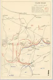  ?? ?? A map of the Battle of Villers-bocage, 1944