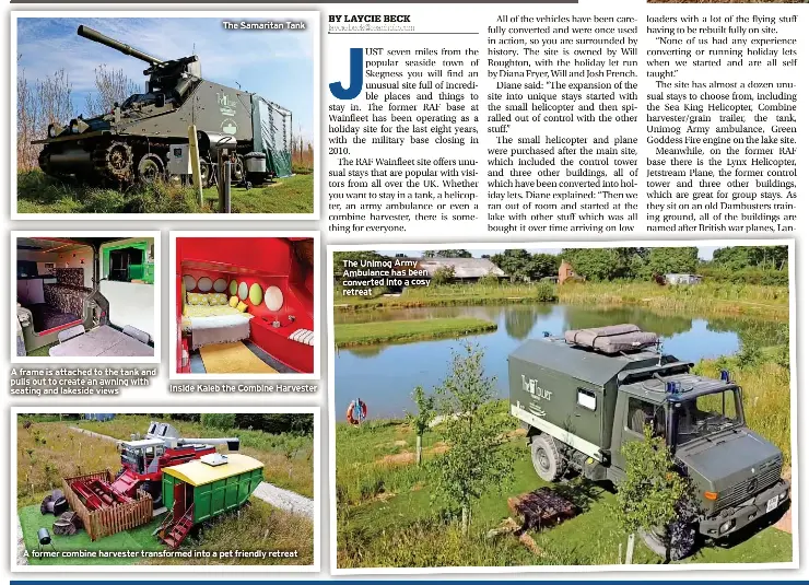 Take time out in a tank, make a helicopter your holiday pad or get an ...