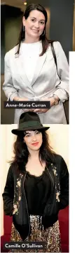  ??  ?? Anne-Marie Curran
Camille O’Sullivan
PHOTOGRAPH­S BY AILBHE O’DONNELL