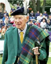  ?? ?? CAPTAIN ALWYNE FARQUHARSO­N
The clan chief and Ballater Games chieftain died last year