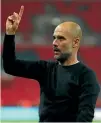  ??  ?? One more win and we’re champions, says Manchester City manager Pep Guardiola after an impressive 3-1 win at Tottenham.