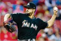  ?? KIRK IRWIN / GETTY IMAGES ?? Caleb Smith took the ball Saturday night as the Marlins tried to bounce back from Friday night’s loss to the Reds. The lefty has given up just seven hits over his last three starts.