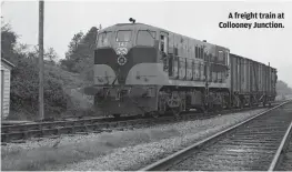  ??  ?? A freight train at Collooney Junction.