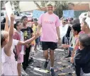  ?? PICTURE: SHELLEY KJONSTAD/ AFRICAN NEWS AGENCY (ANA) ?? Sanskrit teacher Jayant Valab arrived to a hero’s welcome at St James Preparator­y School in Durban.