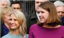  ??  ?? The manual quoted comments made by the Lib Dems’ Wera Hobhouse, left, pictured with Jo Swinson, which were made two years before the Brexit referendum. Photograph: Tolga Akmen/AFP/Getty Images