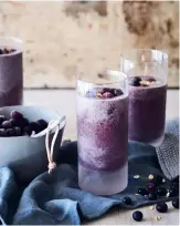  ??  ?? We’re making the most of the humble oat… from this health-boosting blueberry and oat smoothie to the poshest porridge we’ve ever sampled.
