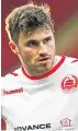  ??  ?? David Goodwillie played the full 90 minutes for Clyde yesterday